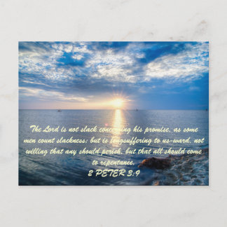 De Heer is niet slordig over zijn belofte, zoals w Briefkaart