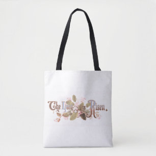 "De Heer is Opgewekt" Vintage Paasbloemen Reus Draagtas