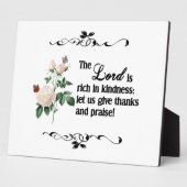 De Heer is rijk in Kindness Custom Plaque Fotoplaat (Zijkant)