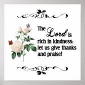 De Heer is rijk in Kindness Custom Poster II (Voorkant)