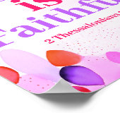 De Heer is trouw Boho Christelijke Teen Girl Art Poster (Hoek)