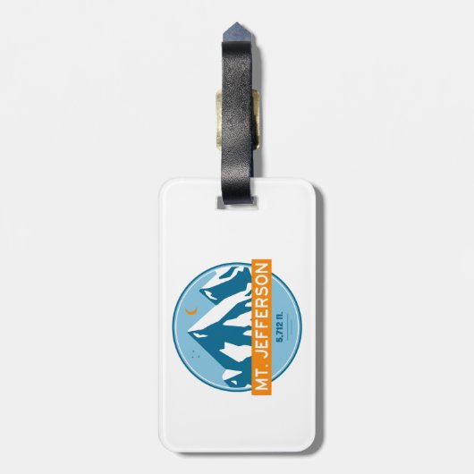 De heer Jefferson New Hampshire Stars Moon Bagagelabel (Achterkant verticaal)