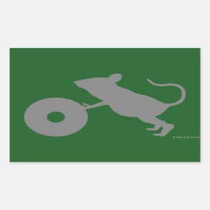 De heer Jingles van Green Mile Rechthoekige Sticker