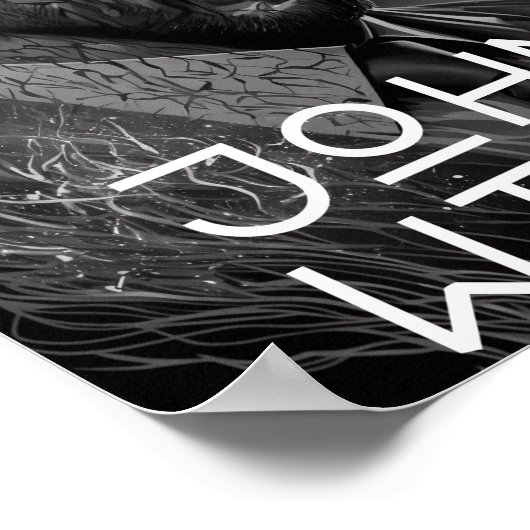 de heer John Wick - Donkere stijl Poster (Hoek)