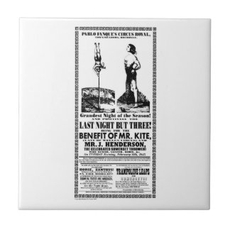 de heer Kite Poster over een tegel Tegeltje