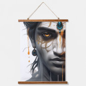 De heer Krishna is AI-gedrukt Hangend Wandkleed (Voorkant)