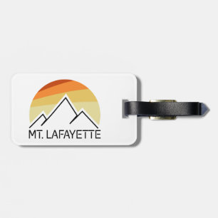 De heer Lafayette New Hampshire Retro Bagagelabel