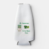 De heer Leprechaun in de klap op een Flesjeskoeler (Voorkant)