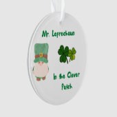 De heer Leprechaun in de klap op een Ornament (voorkant)