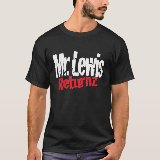de heer Lewis_Return Mannen T-shirt (Voorkant)