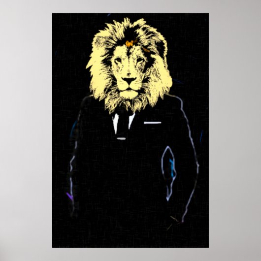 De heer LionhartSucces Pop Art Poster (Voorkant)