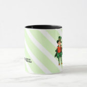 de heer Lucky Custom Name St. Patrick's Day Mok (Midden)