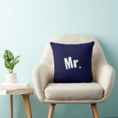 de heer marine Blue Pillow Kussen (Stoel)