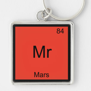 de heer - Mars Funny Chemistry Element Symbol T-sh Sleutelhanger