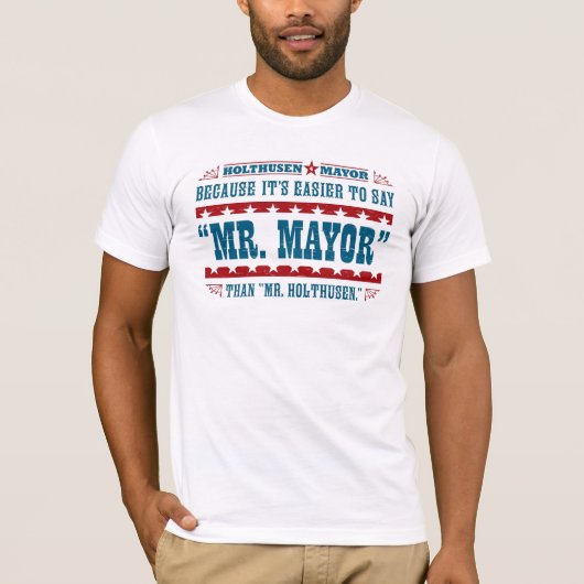 de heer Mayor T-Shirt (Voorkant)
