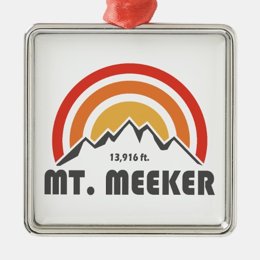 De heer Meeker Colorado Metalen Ornament (Voorkant)
