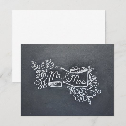 De heer & mevrouw briefkaart (Voorkant / Achterkant)
