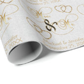 De heer & mevrouw - Gepersonaliseerd Cadeaupapier (Rol Hoek)