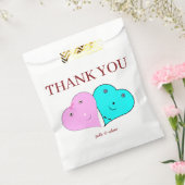 de heer & mevrouw hearts bedankzakje (Gezegeld)
