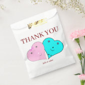 de heer & mevrouw hearts bedankzakje (Gezegeld)
