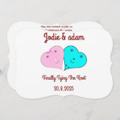 de heer & mevrouw hearts kaart (Voorkant / Achterkant)