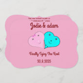 de heer & mevrouw hearts kaart (Voorkant / Achterkant)