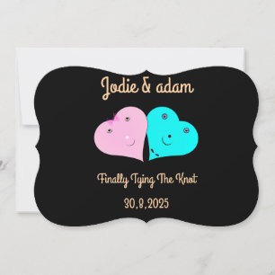 de heer & mevrouw hearts kaart