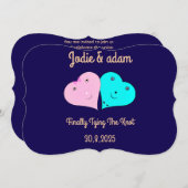 de heer & mevrouw hearts kaart (Voorkant / Achterkant)