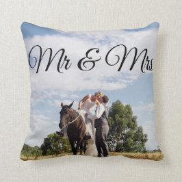 De heer & mevrouw Personalized Afbeelding Pillow Kussen