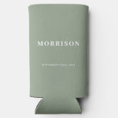 De heer mevrouw Sage Green Rustic Wedding Favoriet (Achterkant)