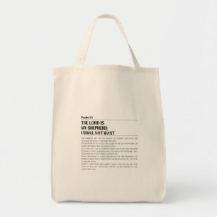 De Heer Mijn Herder Psalm 23 Boodschappentas Tote Bag