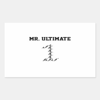De heer/Miss Ultimate Rechthoekige Sticker
