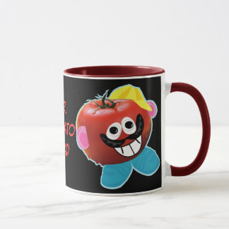 de heer mok tomatenkop met humoristische parodie