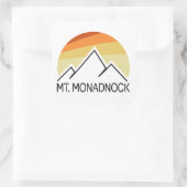 de heer Monadnock New Hampshire Retro Vierkante Sticker (Tas)