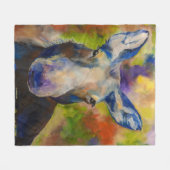 de heer Moosey Moose Alaskan Fleece Blanket Deken (Voorkant (Horizontaal))