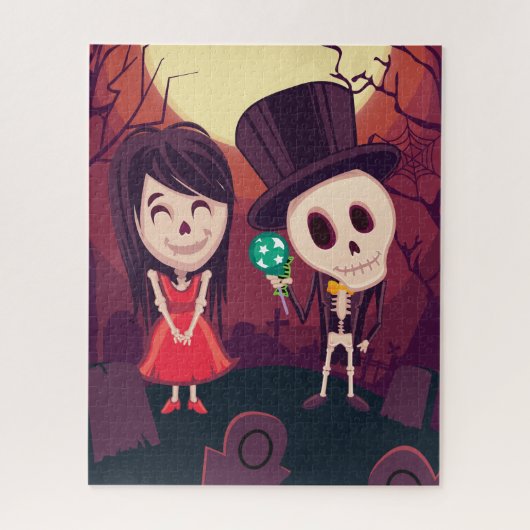 de heer Mrs Skeleton Puzzle Legpuzzel (Verticaal)