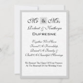 De heer & Mrs Wedding Vow Renewal Uitnodiging (Voorkant)