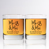de heer Mrs Wedding Whisky Glas