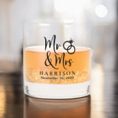 de heer Mrs Wedding Whisky Glas
