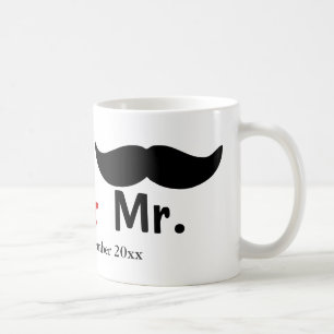 de heer Mustache Gay Wedding  Koffiemok