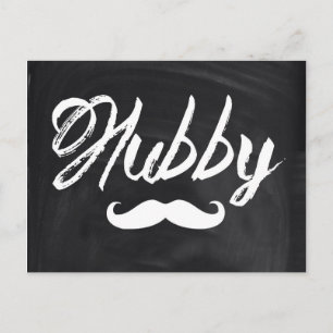 de heer Mustache Groom Honeymoon hubby Briefkaart