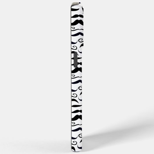 de heer Mustache Hipster Pattern Case-Mate iPhone Case (Achterkant / Rechts)