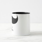 de heer Mustache Mok (Midden)