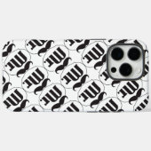 de heer Mustache Retro Hipster Gifts Case-Mate iPhone Case (Achterkant (horizontaal))