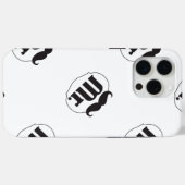 de heer Mustache Retro Hipster Gifts Case-Mate iPhone Case (Achterkant (horizontaal))