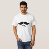 de heer Mustache T-shirt (Voorkant volledig)