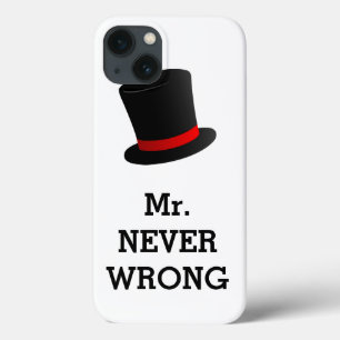 De heer Nooit Wrong Funny iPhone 13 Hoesje