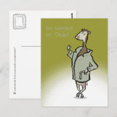 de heer Okapi (aanpasbare tekst) Briefkaart (Voorkant / Achterkant)