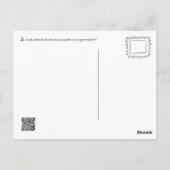 de heer Okapi (aanpasbare tekst) Briefkaart (Achterkant)