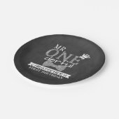 de heer ONEderful 1st Birthday Papieren Bordje (Gekanteld)